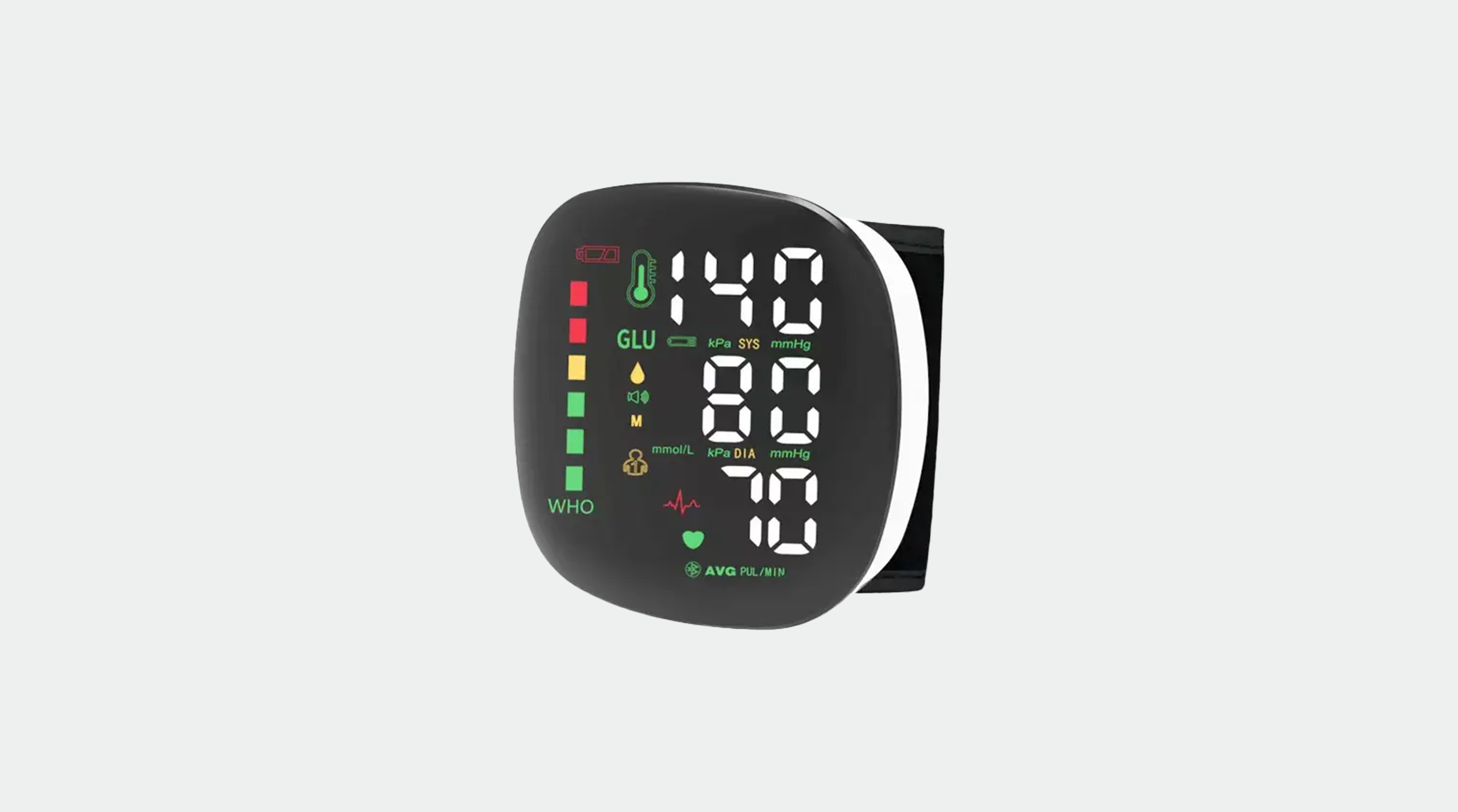 老年人心率和血压监测的智能腕式血压计